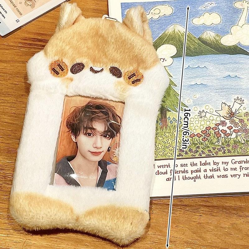 Plush Photocard Holder Cute Photocard Binder 3In Cards Albums For Cards Idol Kpop Cards Protective Case