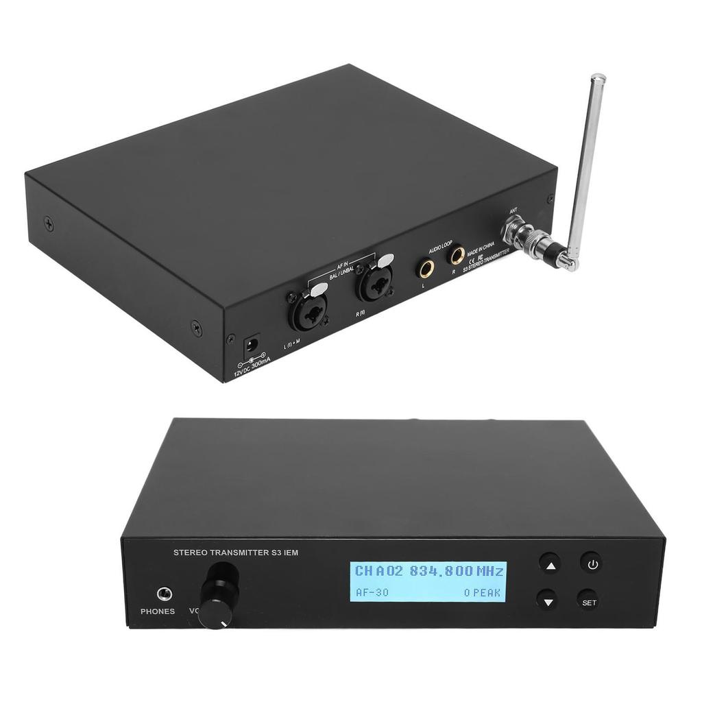 Wireless Earphone Monitor System 830‑866MHz 3 Modes Ear Return System for Guitar and Bass Player