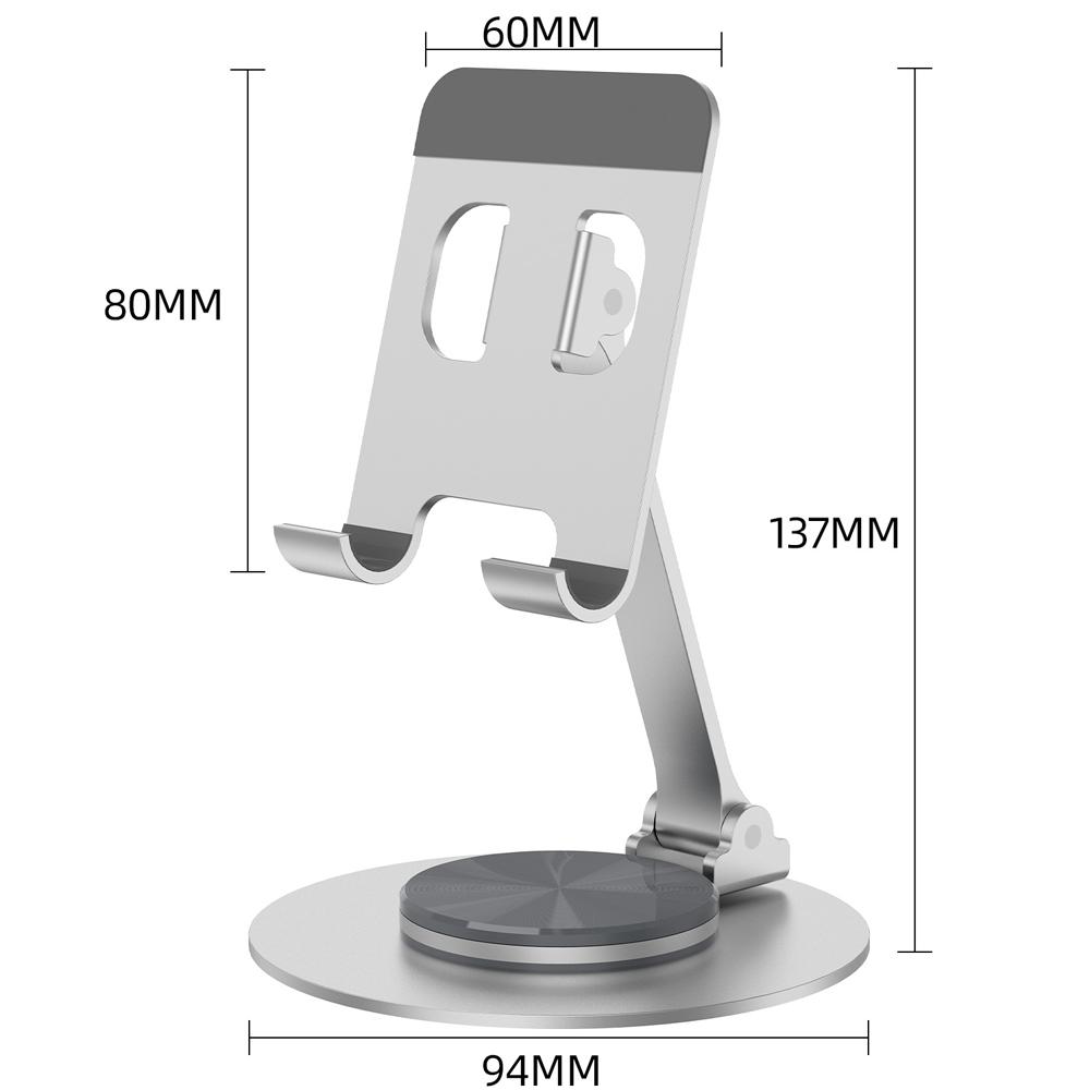 Metal 360° Rotating Desk Mobile Phone Holder Stand for iPhone Cellphone Smartphone Mobile Phones Ipad Telephone Reader 6