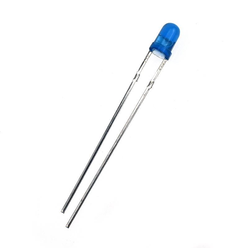 3mm Multi-Color LED: Red/White/Blue/Light Yellow/Light Red/Yellow-Green/Orange/Emerald Green Through-Hole Diode