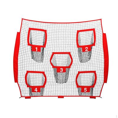 Football Throwing Net with 5 Target Sturdy Softball Training Hitting for