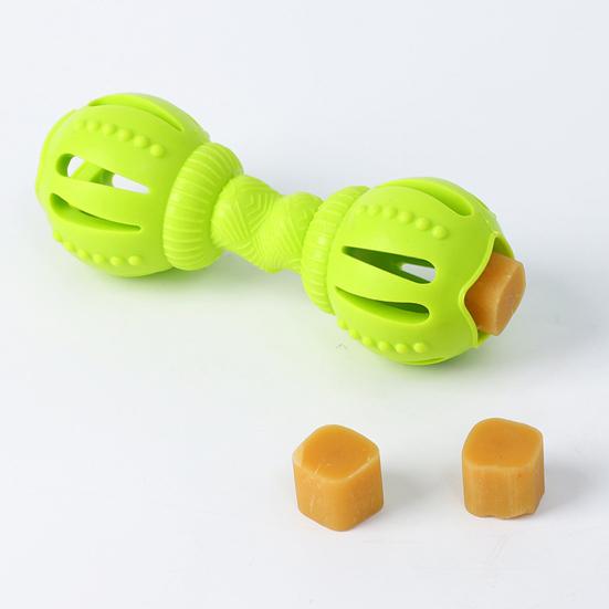 Brinquedo de dentição para animais de estimação, design de haltere resistente a mordidas, alivia o tédio, brinquedo interativo indestrutível para mastigar animais de estimação