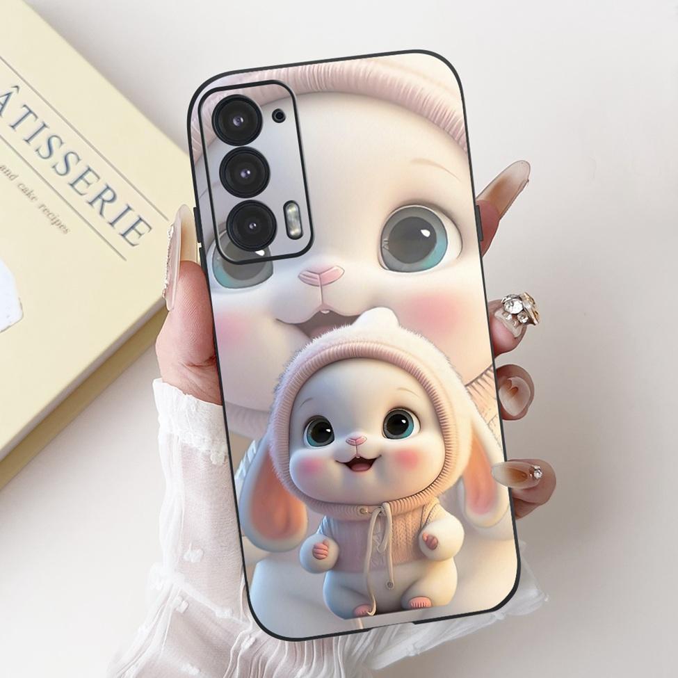 For Edge 20 20Pro 20Lite Phone Cover For Motorola Edge 20 Pro Case Silicone Luxury Fashion Love Cute Cat Girl Funny Cool Painted