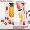 Set Of 2 Flat Printing Curtains Without Rod Fruit Fiesta Design Saint Patrick Is Day Holiday Semi Curtain With Light Filtering Polyester
