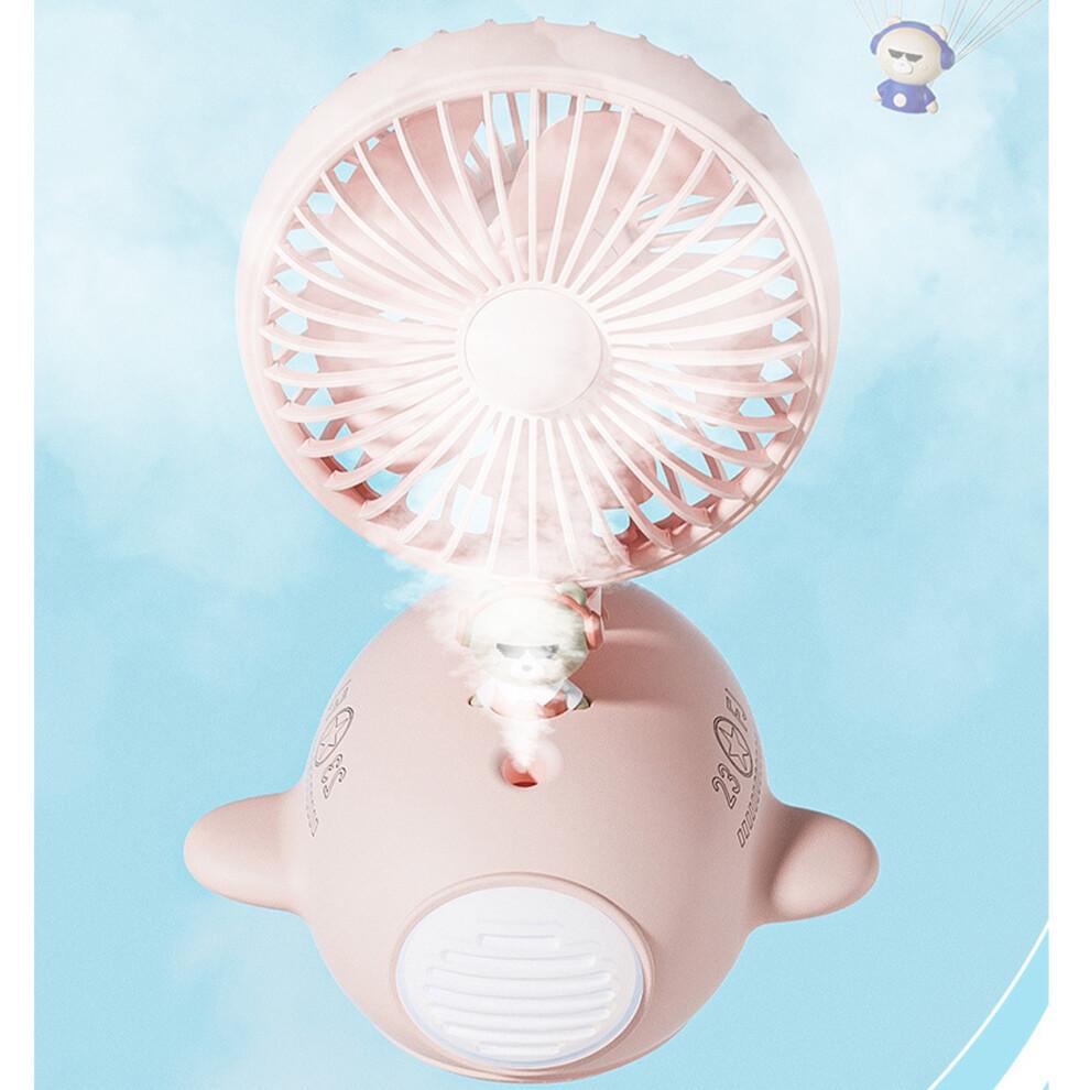 Quiet Operation Portable Fan, Mini Handheld Fan With Night Light USB Rechargeable Fan For Kids Adults, Adjustable Wind Speed Fan With Multi-purpose