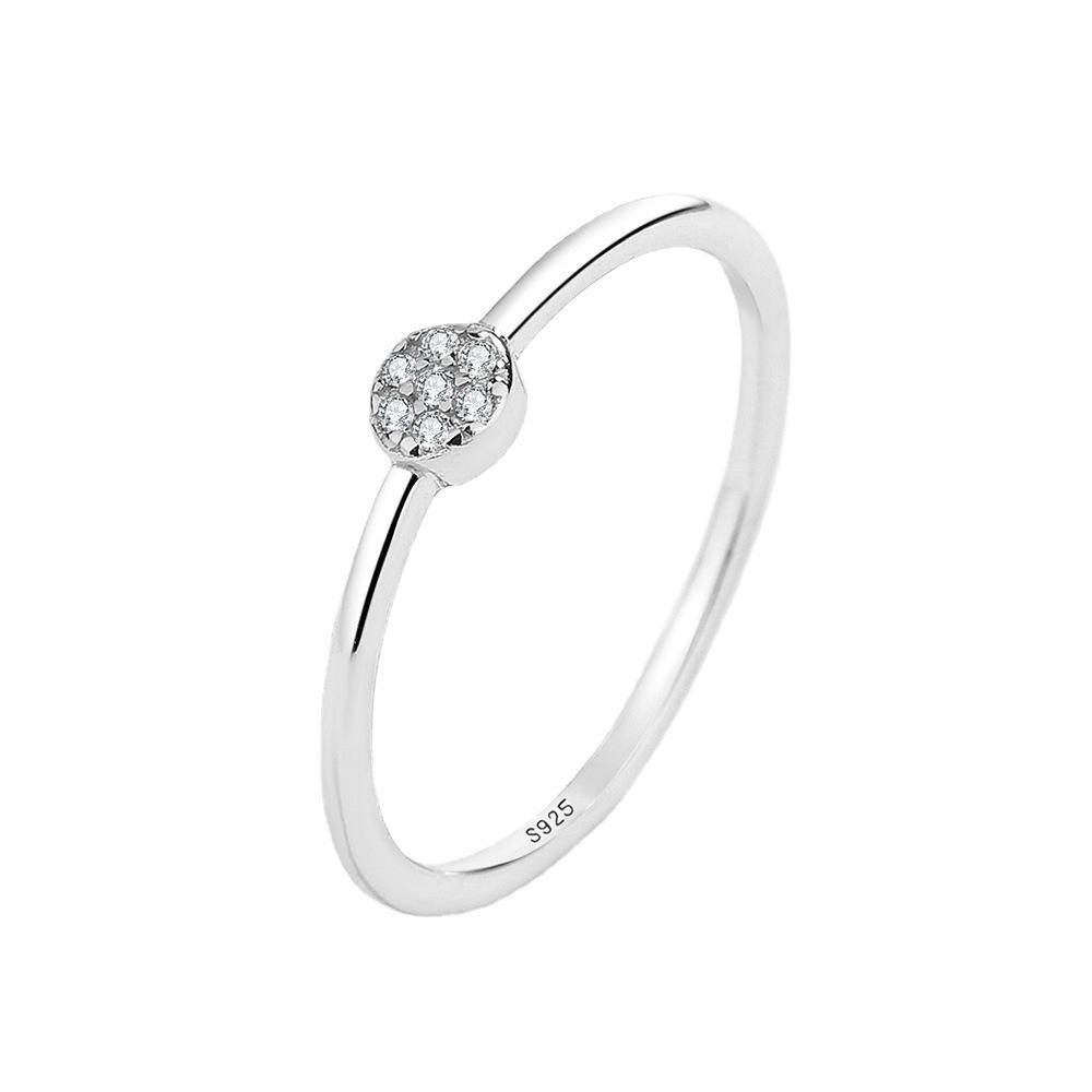 S925 Sterling Silver Women's Ring - Elegant Micro-set European & American Design