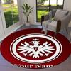 Eintracht Frankfurt Custom Name Round Area Rug,Carpet Rug for Living Room Bedroom Sofa Playroom Decor,Non-slip Floor Mat