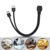 2 Ports USB 3.0 Header Splitter 0.3m USB 3.0 19/20Pin Cable Desktop Front Panel
