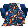 Orange Fox Soft Throw Blanket All Size Lightweight Flannel Blanket for Couch Bed Sofa Travel for Teen Adults Animal Blanket,gift