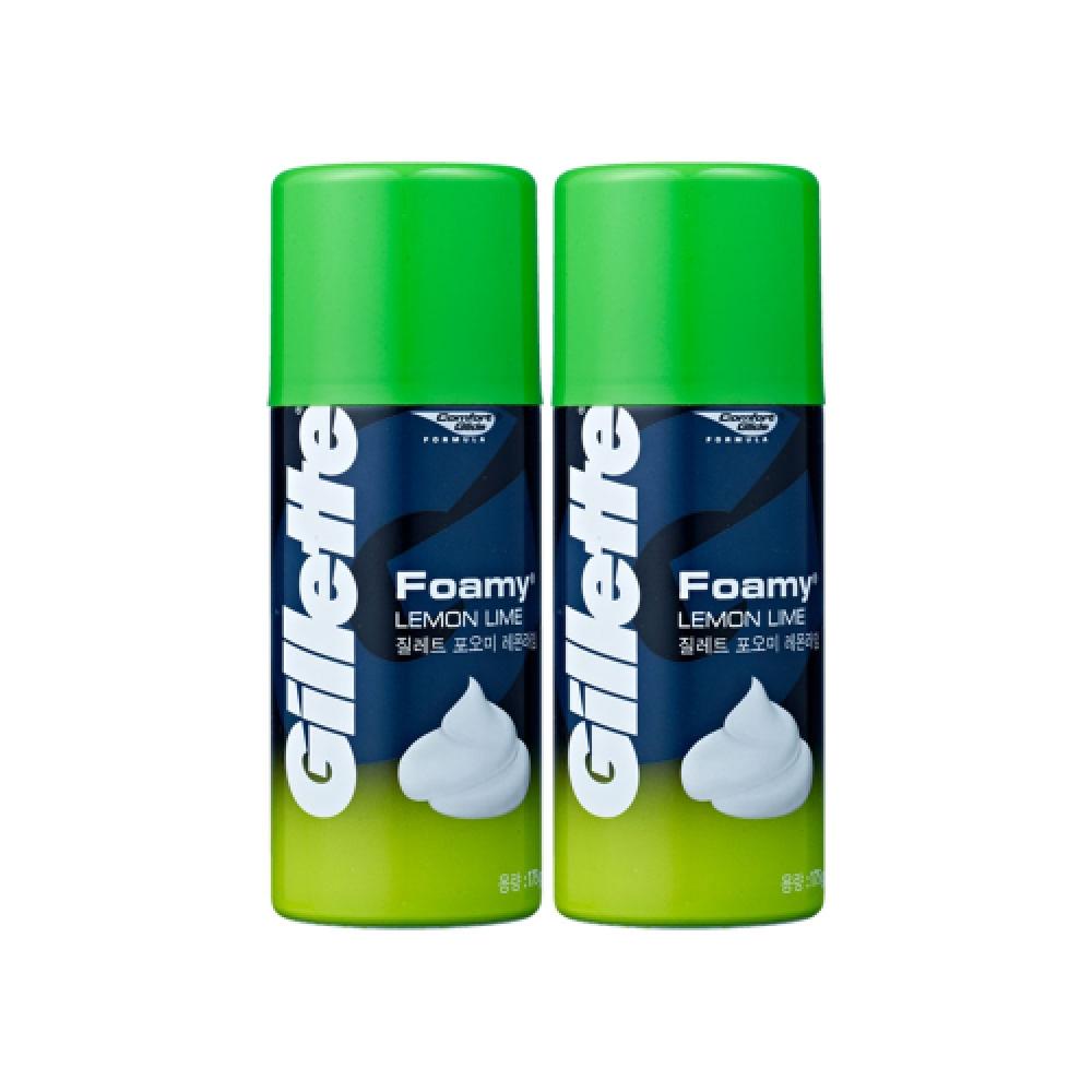 Gillette ShavinG Foam Poomi Lemon Lime 175 G 2 Shaving Foam Poomi Lemon Lime 175g 2pcs [J30*2]