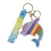 Rainbow Acrylic Dolphin & Unicorn Keychain Pendant - Cute Cartoon Bag Accessory Small Gift