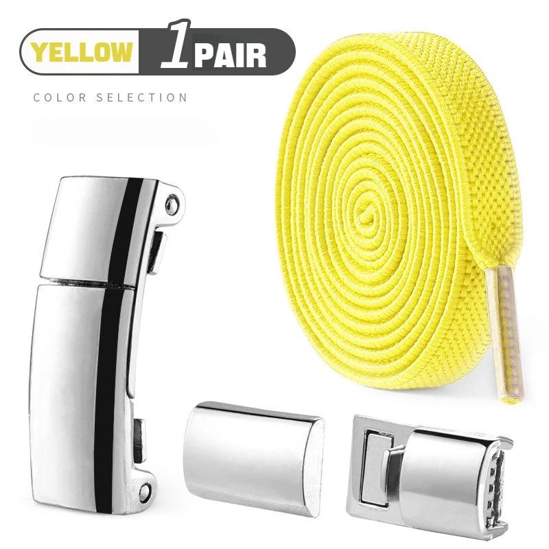 Magnetic Lock Shoelaces Without Ties Flat Elastic Shoe Laces Sneakers Boots No Tie Shoelace Rubber Bands for Shoes Accessories