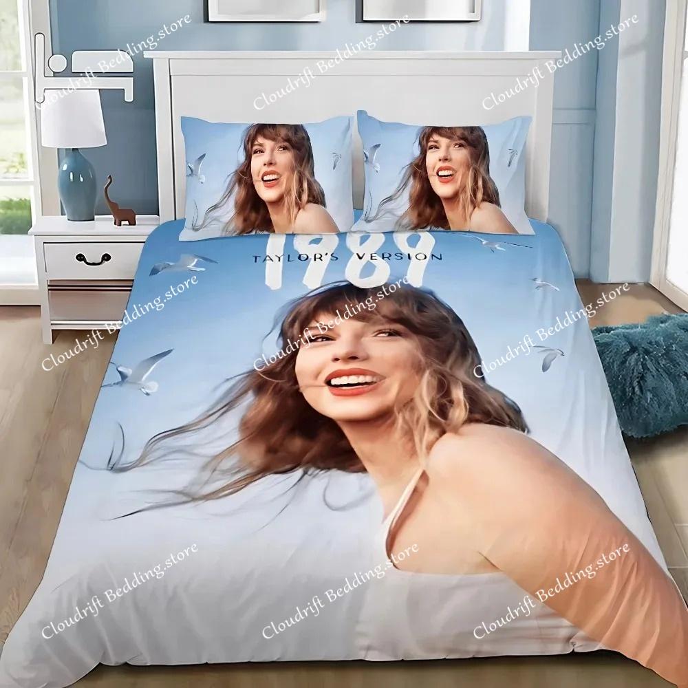 Top Stream Singer t-Taylor Bed Covers Bedding Set,T-Swizzle Cover Modern Printed ,Birthday Gifts king Queen Size Boys Adult