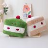 Plush Matcha Dessert Cake Toy for Kids' Room Decor and Photo Props