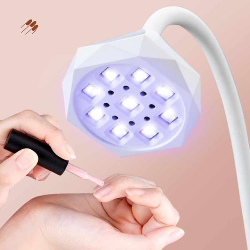 UV LED Nail Lamp 360Degree Rotatable Hands Free Light Nail Dryer for Nail Polish Quick Drying Nail Light for Manicure