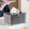 Rectangular Acrylic Tissue Box High-end Desktop Napkin Holder Creative Tissue Box Living Room Coffee Table Restaurant Decoration