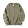 Unisex Oversized Cotton Blend Long Sleeve Pullover Hoodie Solid Color Casual Sweatshirt Winter