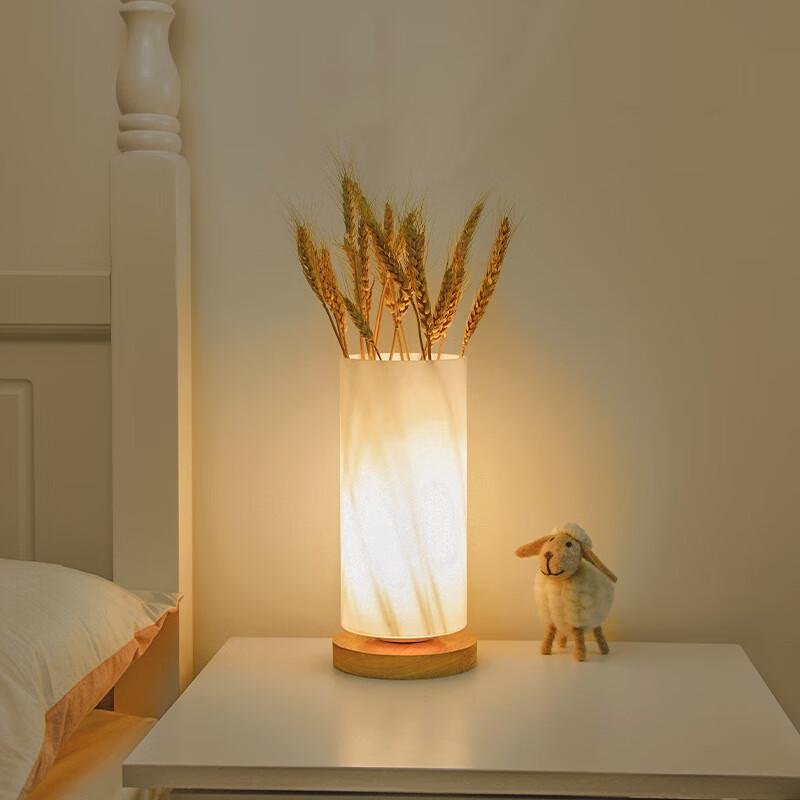 Nordic Glass Vase LED Bedside Lamp