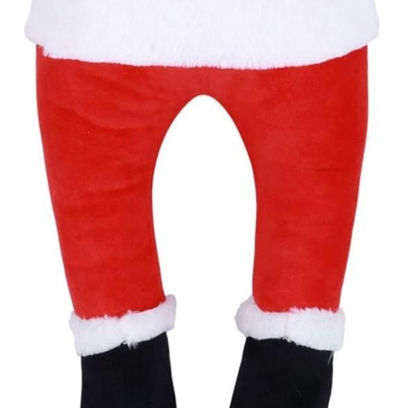 Santa Claus Legs Christmas Decorations Plush Ornament Christmas Tree Elf Legs Imaginative Bauble Home Funny Hanging Decorations