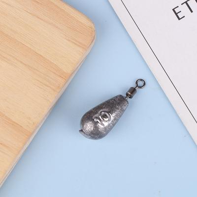 10Pcs Lead Sinker Reverse Fishing Lead Rotating Eight-Shaped Ring Fishing Lead Sinker Sliding Lead Water Drop Lead Sinker