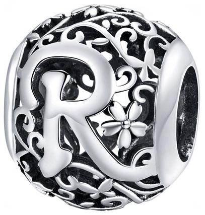 Charms Do Pandora Zawieszka Charms Litera R Srebro 925
