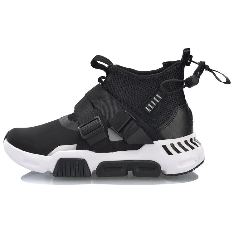 

Li Ning Skateboard Shoes Women s High top Standard Black/Standard White AGLP046-2 35