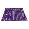 Flannel Blanket Alphabet Pattern Soft Comfortable Lightweight Portable Purple Personalized Dad Blanket for Father S Day