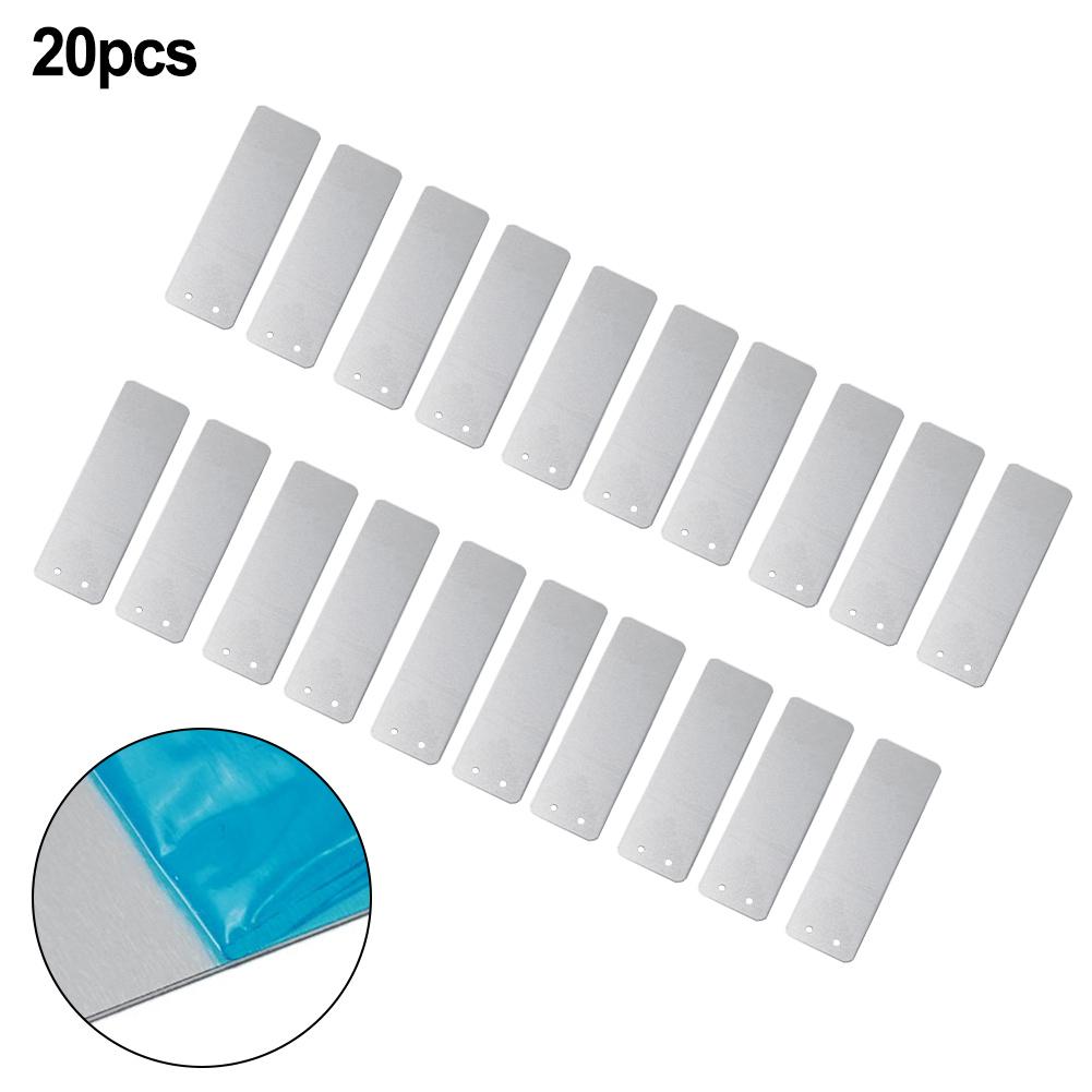 Bitki Etiketleri 82*25*0.5MM Alüminyum Su Geçirmez Su Geçirmez