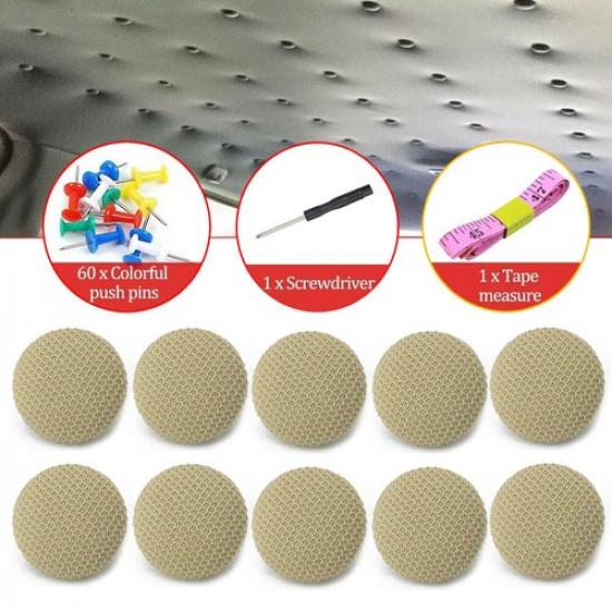 60pcs/set Car Roof Repair Rivet Sagging Headliner Fix Repair Kit Part Pin Snap