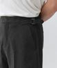 Musinsa Standard Classic Adjust Half Slacks [Charcoal Gray]