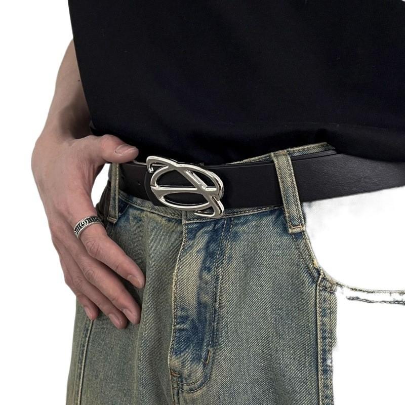 Chic Black Pu Belt For Women With Retro Style And Elegant Buckle For Jeans