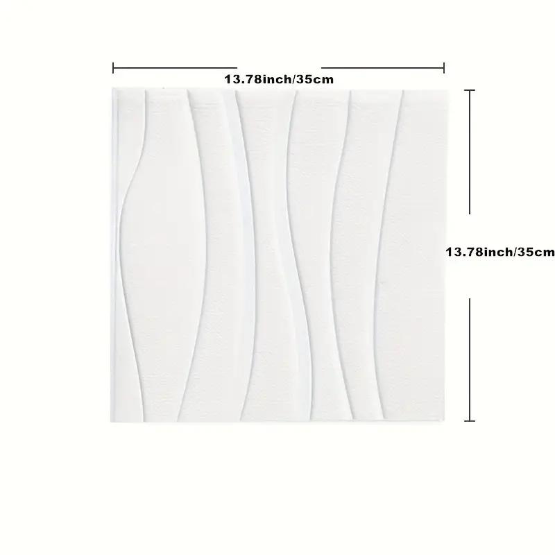 

Обои 3D с волновым узором 35X35см самоклеящаяся наклейка на стену обои для спальни, устойчивые к плесени и влаге, украшение для дома 35cmX35cm-5pcs