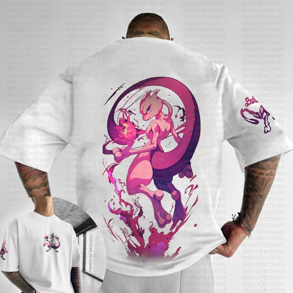 Pánské tričko Pokemon Čistá bavlna Ležérní Kulatý výstřih Krátký rukáv Oblečení Letní Sportovní Ležérní Top s krátkým rukávem