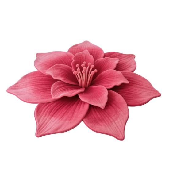 

Floor Mat 3D Flower Pattern Crystal Velvet Bathroom Mat Anti-Slip Dot Backing Large Absorbent Quick-Drying Bath Mat 60cm C