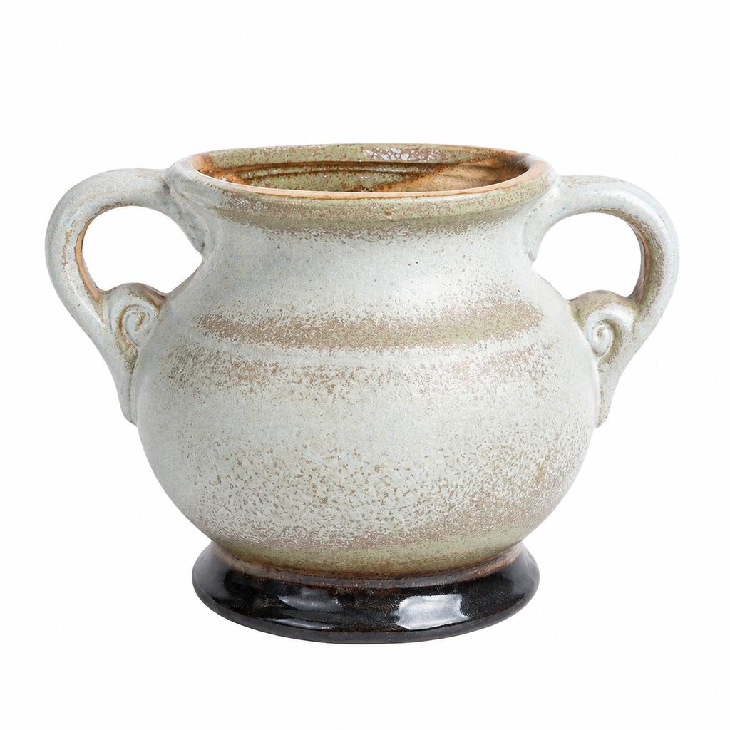 Vintage Creative Ceramic Wall Vase Handmade Glazed Hydroponic Container