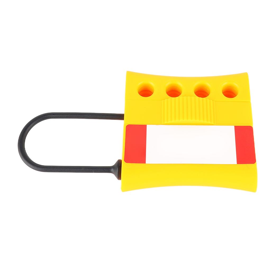 4 Holes Tagout Lockout Hasp Multi Function Insulated Secure Locking Tamper Proof for Padlocks