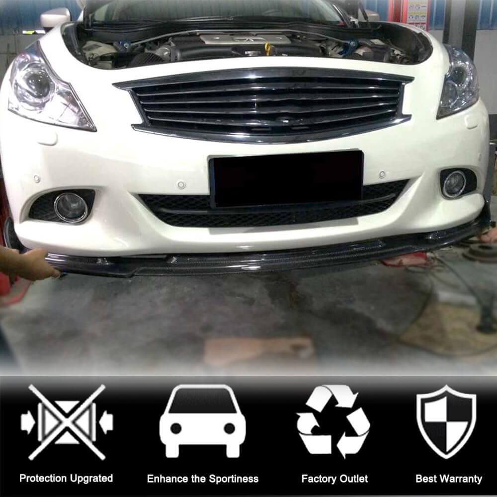 Front Bumper Lip Cover (for G37 SD 2009-2013, Carbon) for Infiniti G25/G35/37 (V36/CV36)