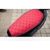 Red Motorcycle Scooter Moped Seat Cover Anti-Slip Cushion Pad PU Leather Waterproof, M/L/XL, M