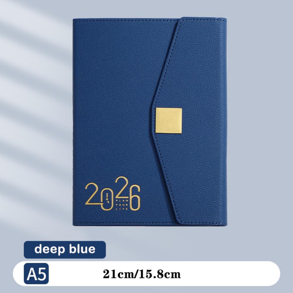 Cuaderno Planificador de Hebilla Cuadrada A5 Cuaderno Inglés NUEVO Libro de Horario Plan Diario Organizador de Tiempo