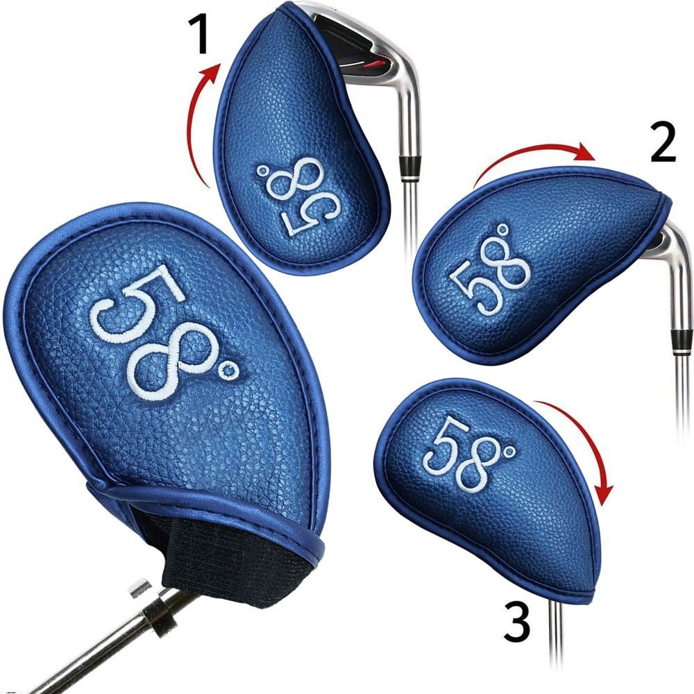 With Number Design Golf Headcovers Golf Club Cover Spider Head Cover Golf Iron Headcover