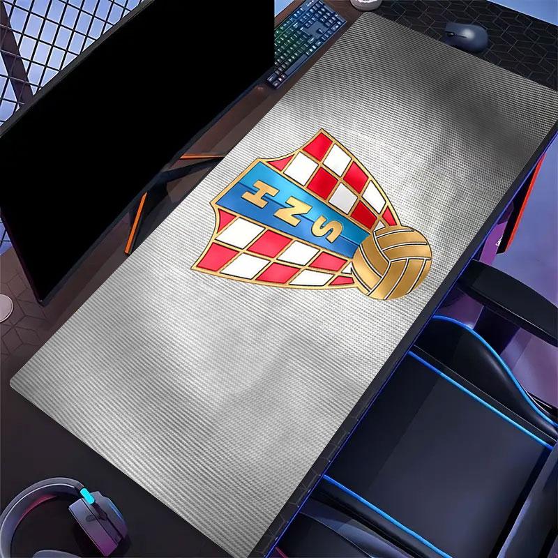 Croatia National Football Team Mouse Pad, Large Gaming Desk Mat, Non-slip XXL Mousepad for Laptop & Tablet, Mini PC Playmat with Stitched Edges