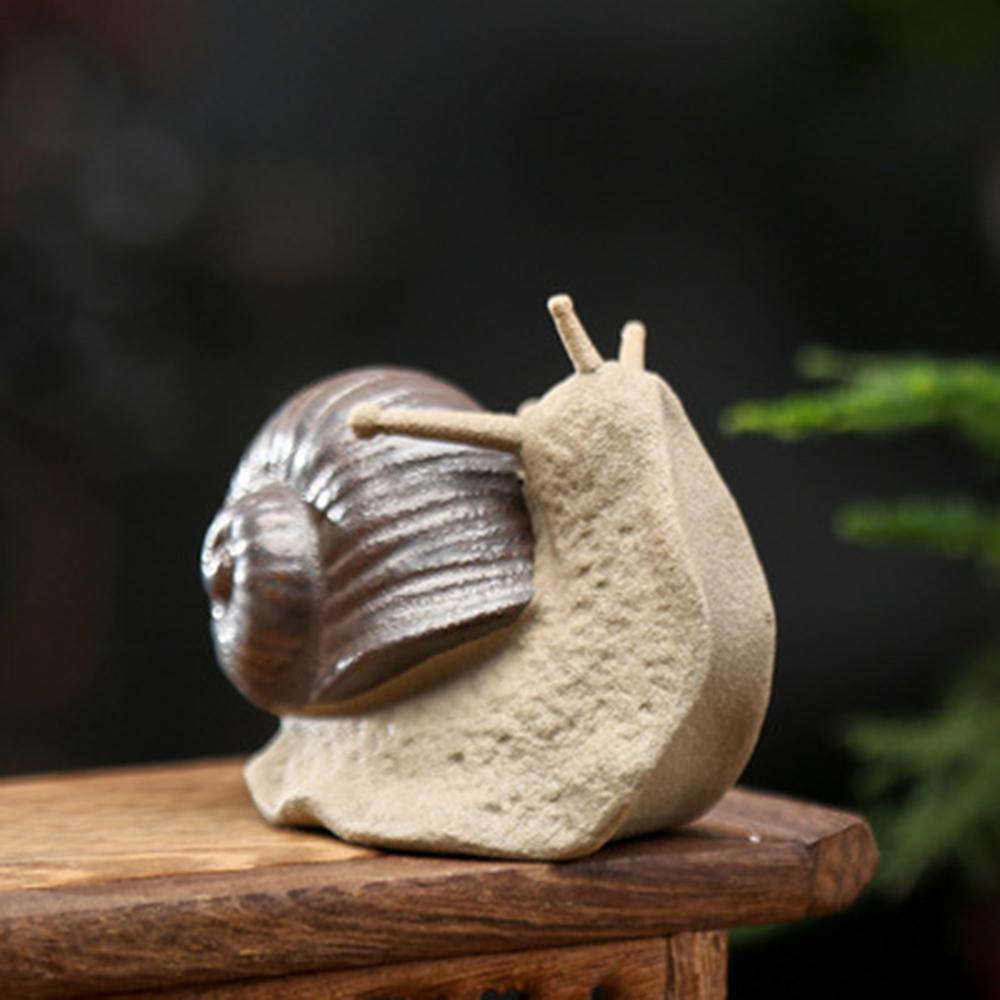 Cute Office Living Room Craft Home Decoration DIY Accessories Bonsai Ornaments Miniatures Figurine Ceramic Small Snail