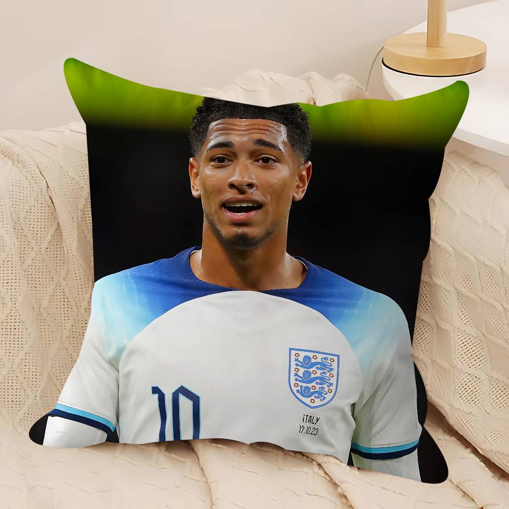 

Футбольна зірка Дж-Джуд Б-Беллінгем Подушка Подарунок Домашній Офіс Декорація Спальня Диван Автомобіль Наволочка Чохол 45x45 12x12Inch
