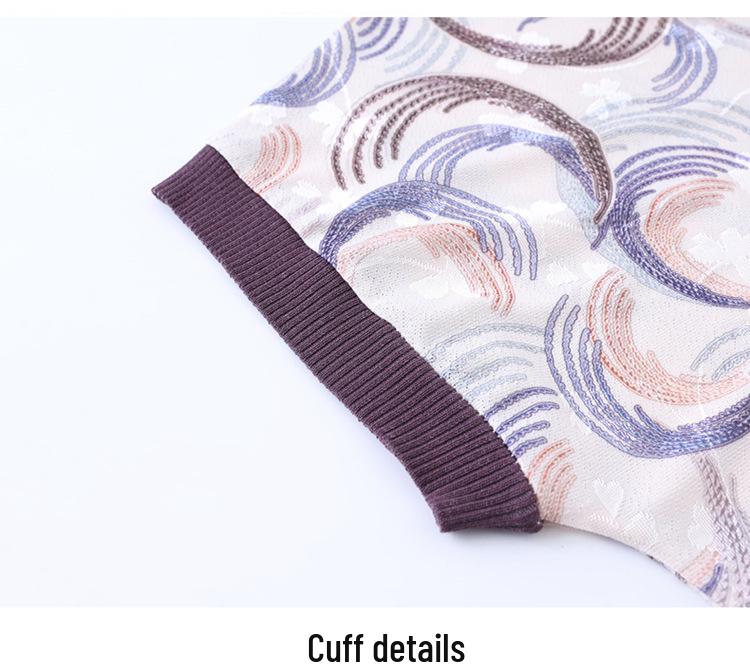 Stylish Ice Silk Summer Top for Petite and Middle-Aged Women