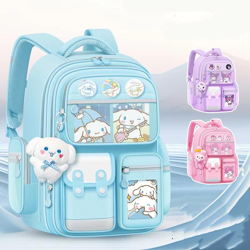 Cute Cartoon Kids Large Capacity Backpack Set Kawaii Anime School Bag For Children