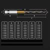 8PCS HSS Drill Bit Set 1/4 Hex Shank Drill Bit Set 3-6.5mm Electric Drill Ceramic Tile Concrete Brick Wood Drilling Tools