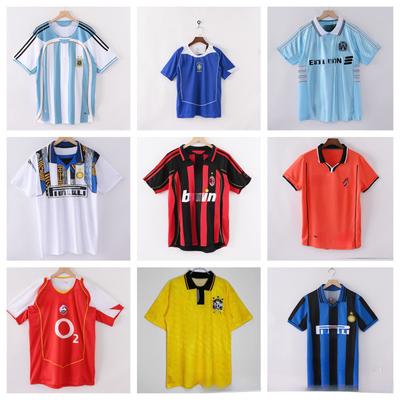 Wholesale AC Milan Vintage Jerseys Country M Yu W Ma J Argentina Brazil Football Jerseys