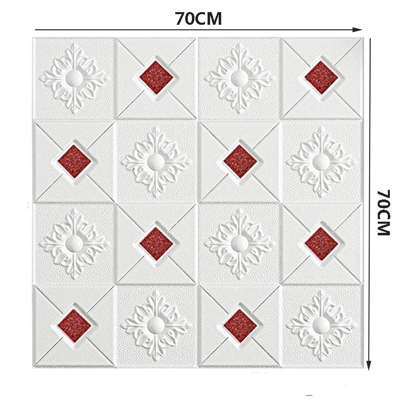 3D Wall Stickers Self-Adhesive Ceiling Decorative Stickers Living Room Bedroom Tv Background Waterproof Wallpaper Room Decor Quality