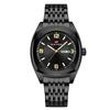 VA VA VOOM Dual Calendar Business Men's Watch Waterproof Luminous Quartz Steel Belt Watch