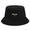 ins new bee embroidered bucket hat women breathable summer street trend sun hat men couple hat